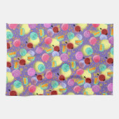 Linge De Cuisine Mi automne festival lavender Kitchen Towel (Horizontal)