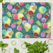 Linge De Cuisine Mi automne festival lune gâteaux turquoise Kitchen (Plié)