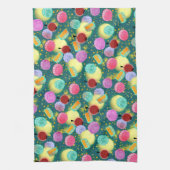 Linge De Cuisine Mi automne festival lune gâteaux turquoise Kitchen (Vertical)