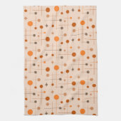 Linge De Cuisine Mi-siècle moderne Abstrait Motif 29 Terre (Vertical)