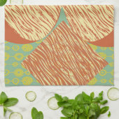 Linge De Cuisine Mi-siècle moderne géométrique (Plié)