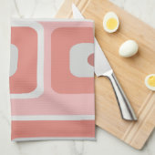 Linge De Cuisine Mi-siècle moderne Long Rectangles Saumon rose (Quart Plié)
