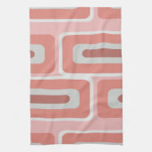 Linge De Cuisine Mi-siècle moderne Long Rectangles Saumon rose (Vertical)