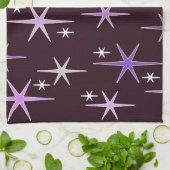 Linge De Cuisine Mi-siècle moderne Star Sky Purple (Plié)