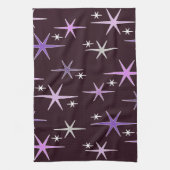 Linge De Cuisine Mi-siècle moderne Star Sky Purple (Vertical)