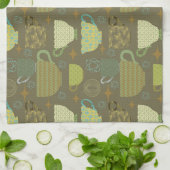 Linge De Cuisine Mi-siècle moderne Taupe Teacup (Plié)