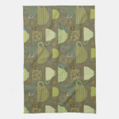 Linge De Cuisine Mi-siècle moderne Taupe Teacup (Vertical)