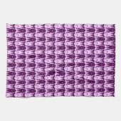 Linge De Cuisine Mi-siècle Poisson moderne, orchidée et violet (Horizontal)