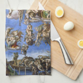 Linge De Cuisine Michelangelo The Last Judgment Fine Art Print (Quart Plié)