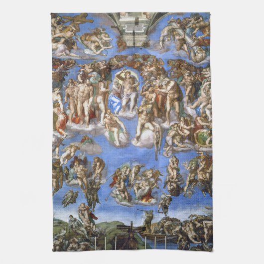 Linge De Cuisine Michelangelo The Last Judgment Fresco Masterpiece (Vertical)