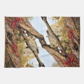 Linge De Cuisine Michigan Barn à l'automne - double impression (Horizontal)