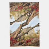 Linge De Cuisine Michigan Barn à l'automne - double impression (Vertical)