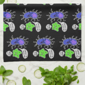 Linge De Cuisine Microbes Virales (Plié)