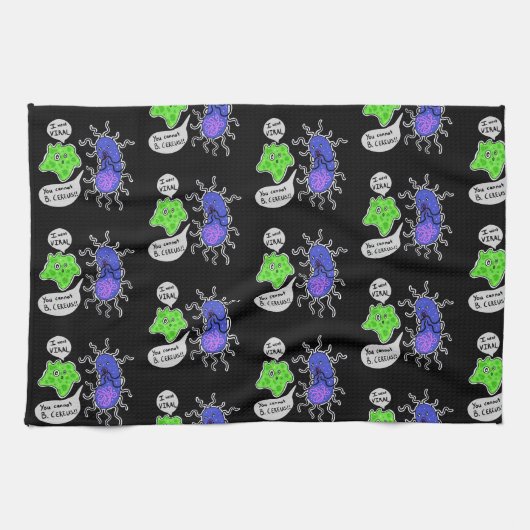 Linge De Cuisine Microbes Virales (Horizontal)
