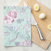 Linge De Cuisine Microbiologie dans le bleu (Quart Plié)