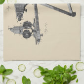 Linge De Cuisine Microscope du XVIIIe siècle Antique Science INSTRU (Plié)