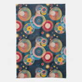 Linge De Cuisine Mid Century Mod Circles dans le style Hilma af Kli (Vertical)