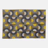 Linge De Cuisine Mid-Century Modern Bronze Mustard Thunder (Horizontal)