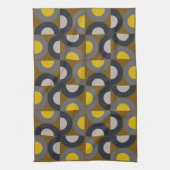 Linge De Cuisine Mid-Century Modern Bronze Mustard Thunder (Vertical)