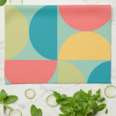 Linge De Cuisine Mid Century Moderne Bitsweet moutarde et olive (Plié)