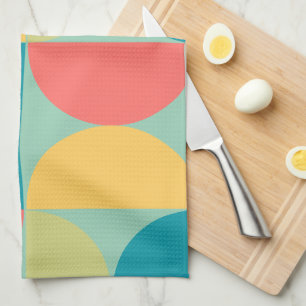 Linge De Cuisine Mid Century Moderne Bitsweet moutarde et olive