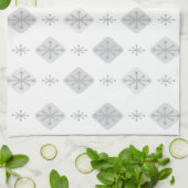 Linge De Cuisine Midcentury Starburst Diamonds Light Gray (Plié)