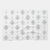 Linge De Cuisine Midcentury Starburst Diamonds Light Gray (Horizontal)