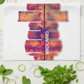 Linge De Cuisine Midland Texas Skyline (Plié)