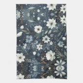 Linge De Cuisine Midnight Garden Dream - Plancher bleu marine (Vertical)