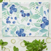 Linge De Cuisine Midsummer Rustic Blueberry Berry Motif d'été (Plié)