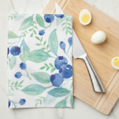 Linge De Cuisine Midsummer Rustic Blueberry Berry Motif d'été (Quart Plié)