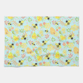 Linge De Cuisine Miel Bee Blue (Horizontal)