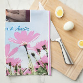 Linge De Cuisine Mignon Aimez-vous Grand-mère Fleurs roses Photo (Quart Plié)