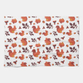 Linge De Cuisine Mignon écureuil de forêt Motif d'automne (Horizontal)