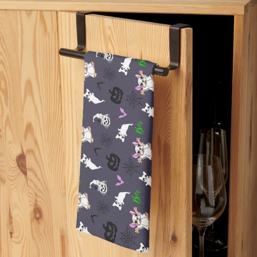 Linge De Cuisine Mignon fantôme Français Bulldog chauve-souris citr (Pliage en tiers)
