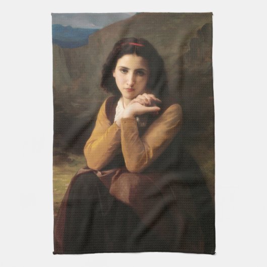 Linge De Cuisine Mignon Innocence d'une adolescente, Bouguereau (Vertical)