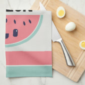 Linge De Cuisine Mignon One In A Melon Pastèque (Quart Plié)