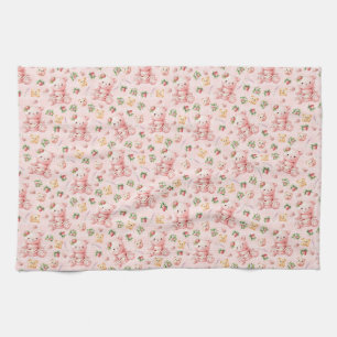 Linge De Cuisine Mignon Ours en Macaron de Fraise et Baies