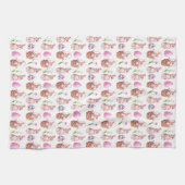 Linge De Cuisine mignon poule de Pâques motif carrelé (Horizontal)