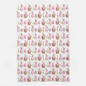 Linge De Cuisine mignon poule de Pâques motif carrelé (Vertical)