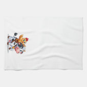 Linge De Cuisine mignon vache/poulet caricature (Horizontal)