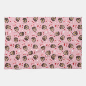 Linge De Cuisine Mignonne amour chien rose rouge (Horizontal)