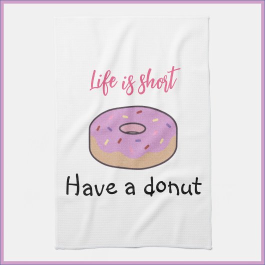 Linge De Cuisine Mignonne Avoir Une Donut