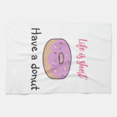 Linge De Cuisine Mignonne Avoir Une Donut (Horizontal)