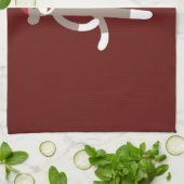 Linge De Cuisine Mignonne fille Sock Singe sur rouge (Plié)