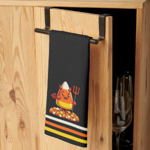 Linge De Cuisine Mignonne Halloween monstre de maïs bonbon