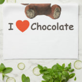 Linge De Cuisine Mignonne I Coeur (Amour) Chocolat Teddy Ours (Plié)