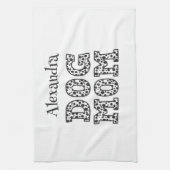 Linge De Cuisine Mignonne maman chien pointillé (Vertical)