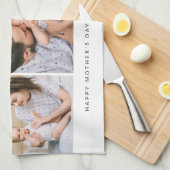 Linge De Cuisine Mignonne Mamma Maman Maman Fête des mères Collage  (Quart Plié)