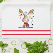 Linge De Cuisine Mignonne orignal de Noël (Plié)